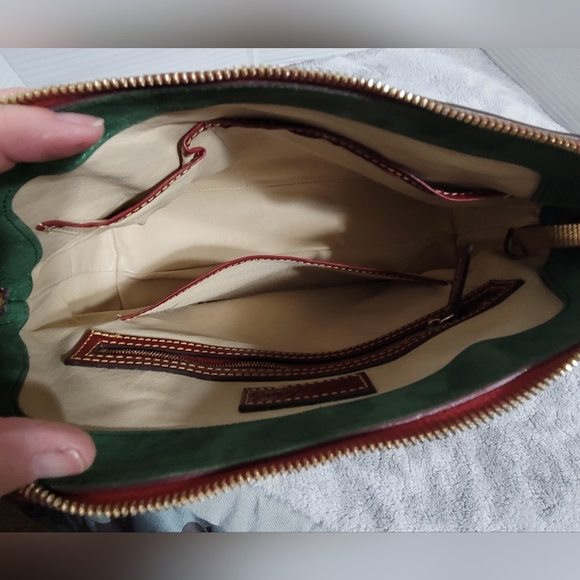 Dooney & BURKE Florentine Cameron Satchel Red, Italian Vacchetta Leather - Picture 6 of 15